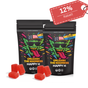 2 x Happy H Gummies Strawberry 10 mg pro Stück Strong Edition 24 Stück